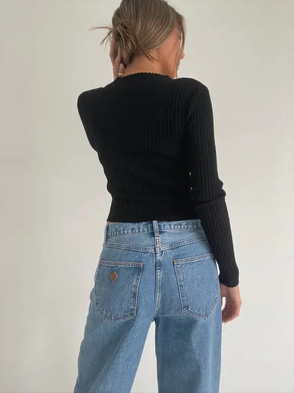 Alisha Ribbed Zip Up-97645