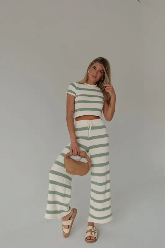 Riley Stripe Short Sleeve Top