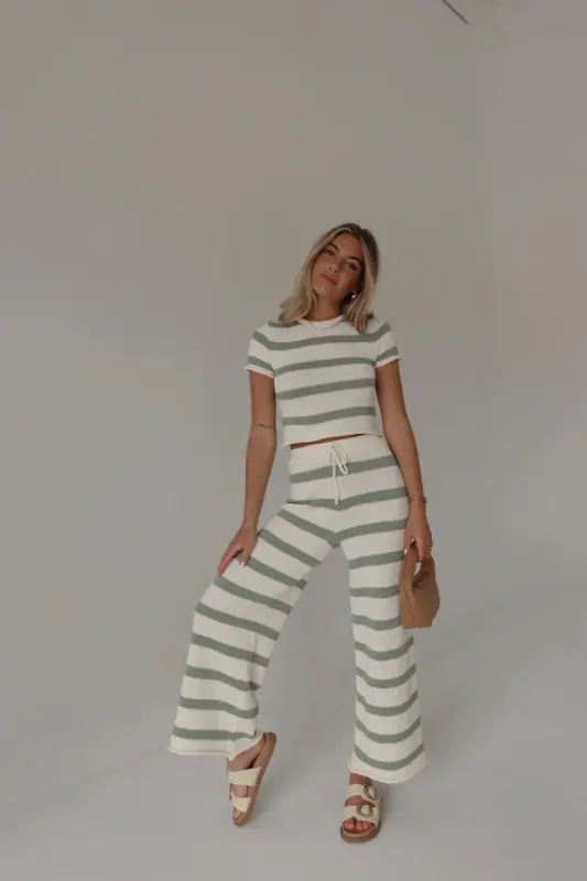 Riley Stripe Short Sleeve Top