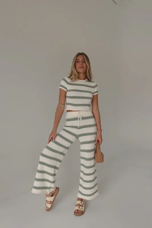 Riley Stripe Short Sleeve Top