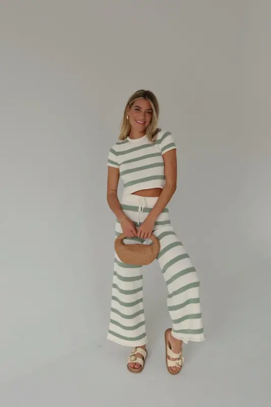 Riley Stripe Short Sleeve Top