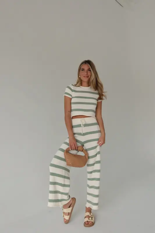 Riley Stripe Short Sleeve Top