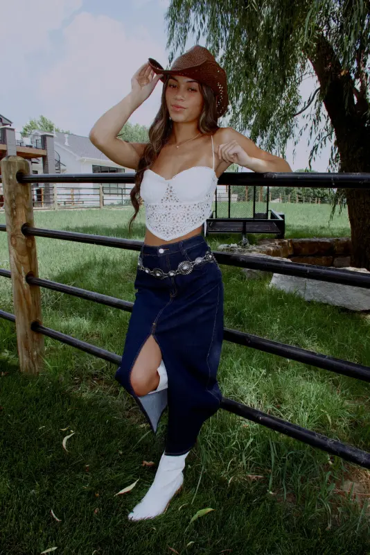 Abbie Crochet Bandana Tank-85680