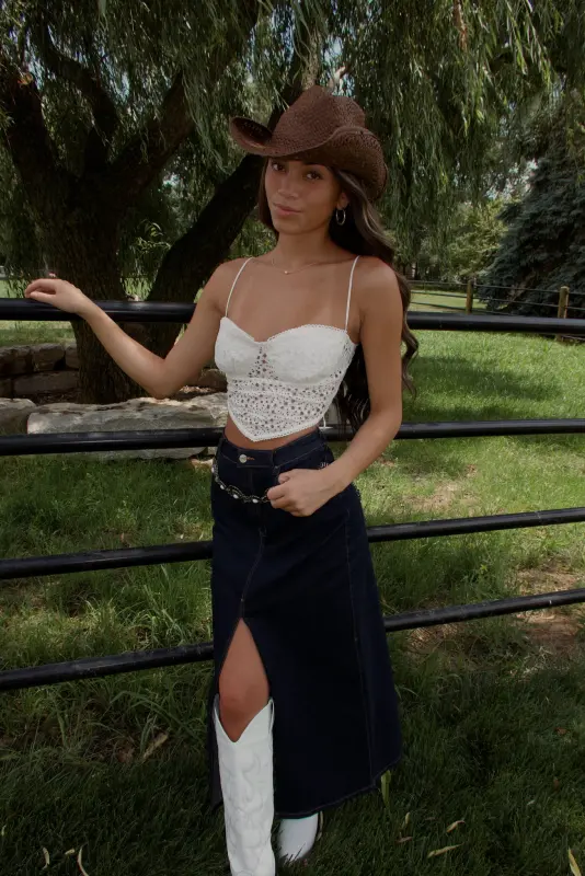 Abbie Crochet Bandana Tank