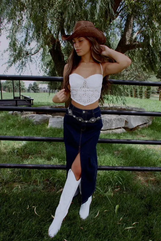 Abbie Crochet Bandana Tank