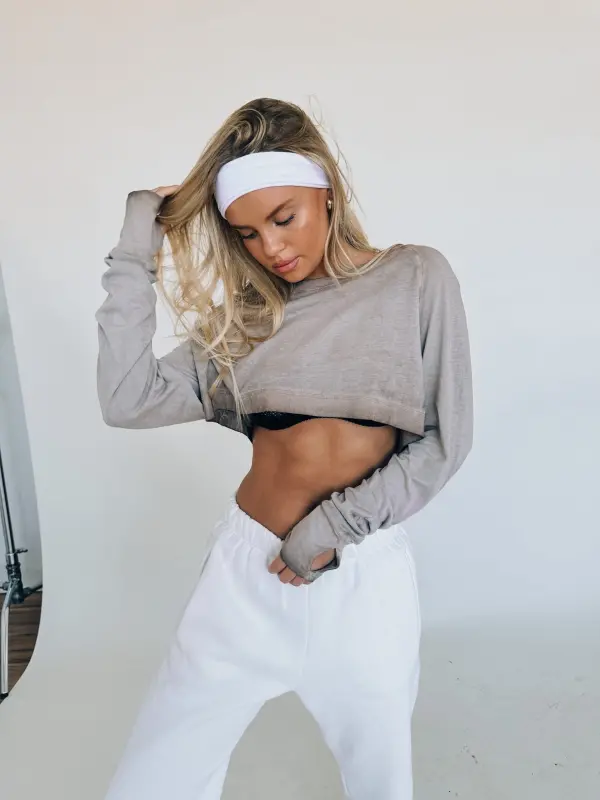 Aurora Long Sleeve Crop Top